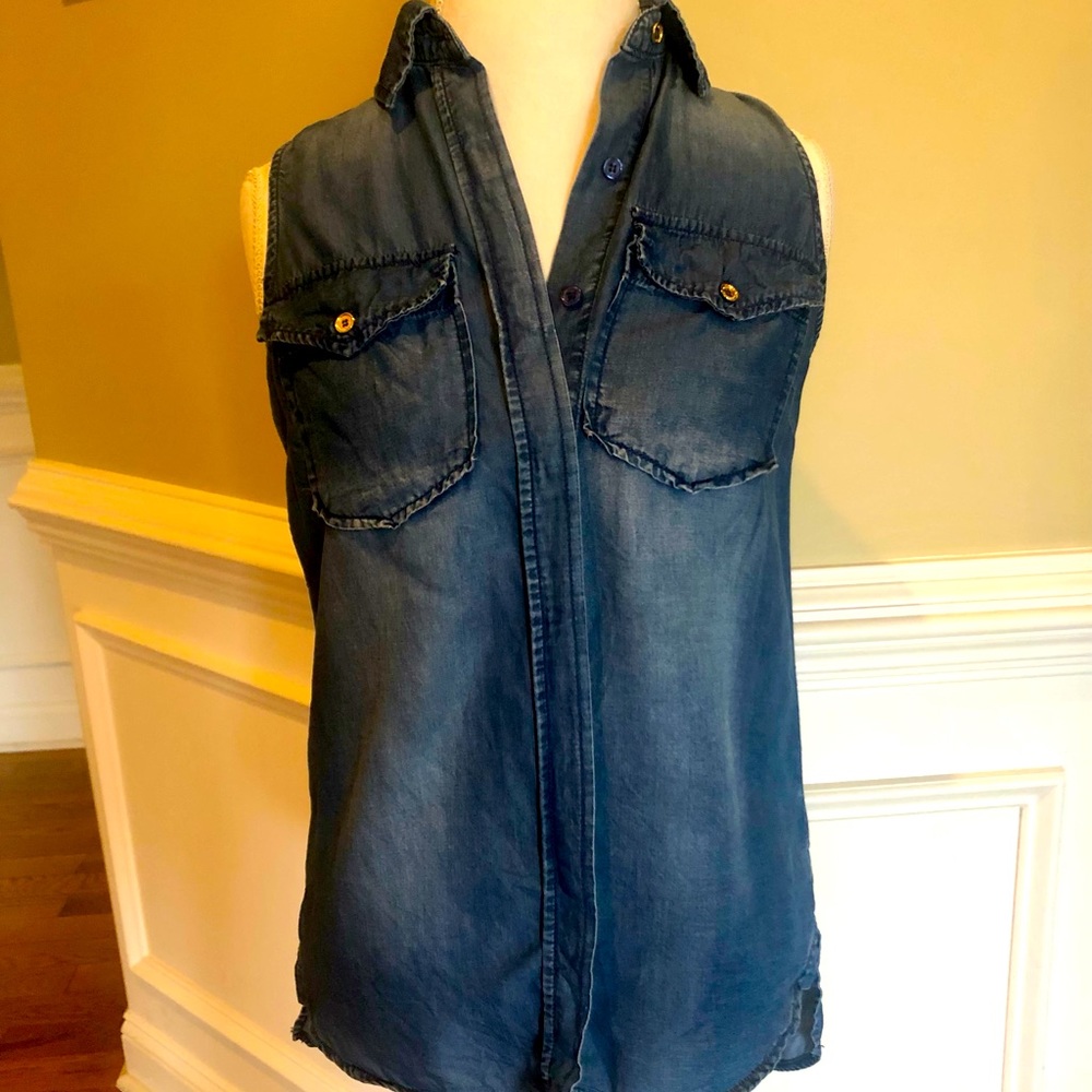 NWOT Michael Kors Lyocell Sleeveless Shir. XS